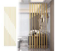 Divisorio dorato fai da te, divisorio autoportante per bagno, soggiorno e ingresso, senza trapano, facile da montare, soluzione elegante per separare gli spazi
