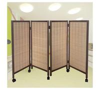 Divisorio For Ambienti,corto Con Ruote,schermo Oscurante For La Privacy Intrecciato,for Separazione Tra Ufficio,dormitorio(altezza: 31,49/39,37/47,24 Pollici)(31.49 x 15.74in-4pcs)