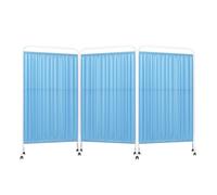 Divisorio For Ambienti Da Pavimento, Schermo For La Privacy Pieghevole, Porta Divisoria Verticale Indipendente, Ruota Girevole, Pieghevole A Forma Di L/C/V/W(Color 4,3-panel)