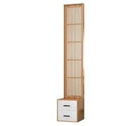 Divisorio for ambienti in eco-legno a doppio stile: divisorio stabile e resistente ai graffi con armadietto, perfetto per la casa, l'ufficio e gli spazi commerciali(A,50 * 200cm)