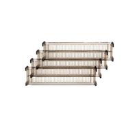 Divisorio for cassetti in plastica regolabile da 8/12/16 pezzi, separatore organizer for biancheria intima, calzini, armadietto for, griglia espandibile(8 Pieces)