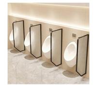 Divisorio For La Privacy Dell'orinatoio, Divisori Traslucidi For WC, Montati A Parete, Adatti For Spazi Pubblici Come Hotel, Scuole E Centri Commerciali(Black,2 PCS)