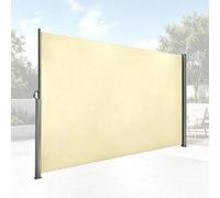 Divisorio For La Privacy Pieghevole For Patio, Schermo For La Privacy | Lato Retrattile,Divisorio Avvolgibile,Con Telaio In Acciaio,Adatto For Cortile,Terrazze Sul Tetto(Beige,2x3m/7x10ft)