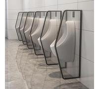 Divisorio for orinatoio Schermo for la privacy dell'orinatoio da uomo a parete, Divisorio for WC pubblico Deflettore for orinatoio in acciaio inossidabile, Divisori for ambienti con pannelli in vetro