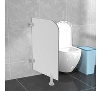 Divisorio For WC Con Parete Divisoria Blu, Separatore For Orinatoio For Bagno(Grey,23.62x31.5In Rounded Angle)