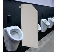 Divisorio For WC Con Parete Divisoria Blu, Separatore For Orinatoio For Bagno(Light Grey,15.75x35.43In Beveled Angle)