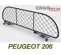 Divisorio Griglia Rete Divisoria per PEUGEOT 206, Trasporto cani e bagagli.