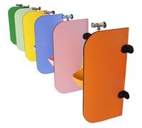 Divisorio impermeabile per orinatoi per bambini, design a cartoni animati, extra privacy e protezione, in legno, per servizi igienici dei bambini, durevole ed elegante