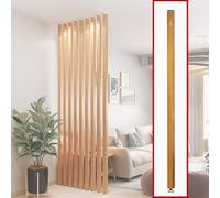 Divisorio in alluminio, design moderno, dal pavimento al soffitto, base adiubile, ideale per studio, corridoio, ingresso ir, pannelli per la privacy a doghe