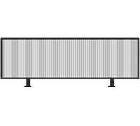 Divisorio in ferro nero per scrivania, ufficio e sala da pranzo, 30 x 100 cm, ideale per ristoranti, soluzione elegante per separare le stanze