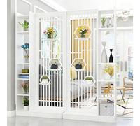 Divisorio in Legno Multifunzione, Scaffale Decorativo da Ingresso Moderno - Armadio Divisorio Minimalista di Lusso per Soggiorno, Ripostiglio Frontale all’Ingresso(180x30x190cm/70.8x11.8x74.8in)