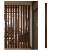 Divisorio in legno regolabile da 0,6 a 1,8 m, per hotel e sala da tè, elegante design a doghe di altezza 95 cm, protezione per la privacy soluzione decorativa per la casa