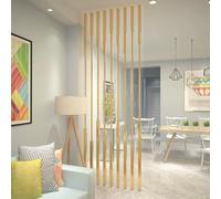 Divisorio in metallo, 7 pezzi, 150 cm, divisorio per soggiorno e ufficio, elegante design colonnare per una separazione efficace dello spazio