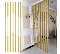 Divisorio in metallo da pavimento a soffitto, per piccoli spazi, 5 pezzi, 295 cm, ideale per casa, ufficio e ristorante, elegante divisorio a colonna.