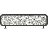 Divisorio in metallo nero, 40 x 120 cm, elegante e resistente, per uffici, sale da pranzo, spazi di lavoro, per migliorare la produttività e l'organizzazione dello spazio