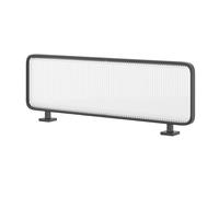 Divisorio in vetro traslucido da scrivania, per spazi di lavoro di uffici e ristoranti