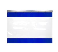 Divisorio industriale impermeabile TarpCustomizable con binario diritto per una maggiore privacy nelle aree di lavoro all'aperto