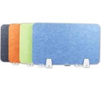Divisorio insonorizzato per scrivania, Colore Verde, con Clip, Dimensioni 30x80 cm, per Una Maggiore Privacy e Una riduzione del Rumore sul Luogo di Lavoro.