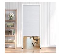 Divisorio interno, Divisorio for stanza con porta scorrevole pieghevole, interno senza foratura, bianco, dimensioni multiple(21x80in(53x203cm))