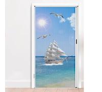 Divisorio interno, Porta interna scorrevole pieghevole a nido d'ape senza foratura, bianca, altezza 80 pollici, larghezze multiple(Style 2,121x203cm/48x80in)