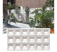 Divisorio leggero doppio/unilaterale - Pannello divisorio 3D in PU con mattoni cavi, spessore 6,1 cm/3 cm, facile da tagliare, ideale per uso domestico e ufficio