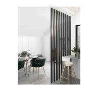 Divisorio moderno a tutta altezza, Divisori for ambienti con doghe metalliche for ingresso interno, dal pavimento al soffitto, altezza regolabile, 4-9 pezzi(6root,135cm/53.1in/4.42ft)