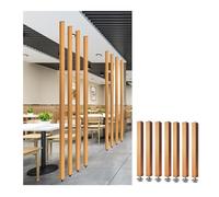 Divisorio moderno a tutta altezza, Divisorio a doghe metalliche dal pavimento al soffitto for il portico del soppalco delle scale dell'ufficio, diverse dimensioni(7root,100cm/39.3in/3.28ft)