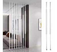 Divisorio moderno a tutta altezza, Palo divisorio da pavimento a soffitto, multicolore, 70-300 cm(White,120cm(3.9ft))