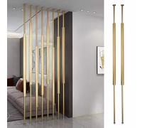 Divisorio moderno a tutta altezza, Palo divisorio dal pavimento al soffitto multicolore 70-300 cm(Gold,270cm(8.8ft))