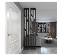 Divisorio moderno in metallo nero Divisorio regolabile FloortoCeiling Divisioni eleganti schermi per ufficio e pilastri per soggiorno per spazi contemporaneiSoluzione versatile per la privacy