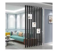 Divisorio per ambienti,ambienti in alluminio con doghe in metallo dal pavimento al soffitto, divisorio per la privacy, moderna e semplice per la separazione degli ambi(6root,165cm/64.9in/5.41ft)