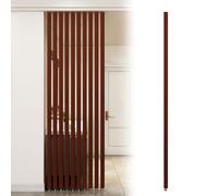 Divisorio per Ambienti con doghe in Legno Regolabili in Altezza - Schermo divisorio Versatile per Camera da Letto, Soggiorno e Ufficio - Elegante divisorio Decorativo per ottimizzare Lo spaz