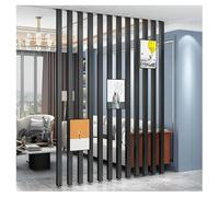 Divisorio per ambienti da pavimento a soffitto，doghe regolabili/parete divisoria dal pavimento al soffitto，Ingresso Colonna Divisoria con Piedino Regolabile(7root,210cm/82.6in/6.88ft)