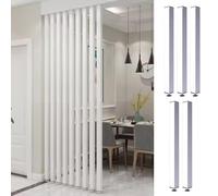 Divisorio per Ambienti Design Della Partizione Della Stanza Giapponese - 2/4/5/5/6/7/8/9/10 FT Alto, Dispisori Della Sala D'ufficio Doghe in Legno con Base di Altezza Regolabile, Non C'è Bisogno di Pe