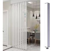 Divisorio per Ambienti Design Della Partizione Della Stanza Giapponese - 2/4/5/5/6/7/8/9/10 FT Alto, Dispisori Della Sala D'ufficio Doghe in Legno con Base di Altezza Regolabile, Non C'è Bisogno di Pe
