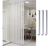Divisorio per Ambienti Design Della Partizione Della Stanza Giapponese - 2/4/5/5/6/7/8/9/10 FT Alto, Dispisori Della Sala D'ufficio Doghe in Legno con Base di Altezza Regolabile, Non C'è Bisogno di Pe