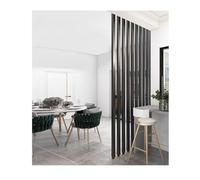 Divisorio per Ambienti， Divisorio per pareti in legno dal pavimento al soffitto stanze, divisori extra alti Colonna con doghe in Schermi neri per del monolocale(4 root,100cm/39.3in/3.28ft)