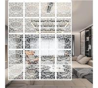 Divisorio per Ambienti sospeso, Pannelli divisori per Ambienti sospesi, Schermo divisorio in PVC Spesso 5 mm, Pannelli Decorativi Traforati per pareti di casa, Soggiorno e Cabina Armadio, 15