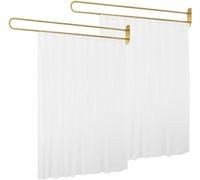 Divisorio per Cortine Ospedaliere, Separatore per Schermi di Privacy del Sistema di Binari A Forma di U per Pareti Divisorie di Bellezza per La Bellezza della Spa di, Gold, 2 Set 200cm x 200cm