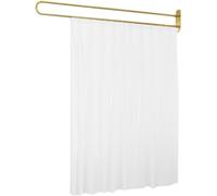 Divisorio per Cortine Ospedaliere, Separatore per Schermi di Privacy del Sistema di Binari A Forma di U per Pareti Divisorie di Bellezza per La Bellezza della Spa di, Gold, 1 Set 230cm x 200cm