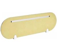 Divisorio per la privacy da scrivania beige con piedini di supporto, divisorio insonorizzato per scrivanie in classe (30 x 100 x 0,5 cm) - ideale per una maggiore concentrazione e privacy negli