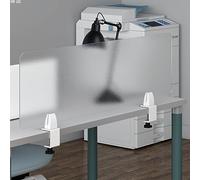 Divisorio per la privacy della postazione di lavoro, schermo autoportante in acrilico smerigliato per scrivania da ufficio, pannello cubicolo portatile per una migliore messa a fuoco e gestione dello