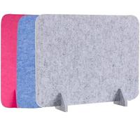 Divisorio per La Privacy della Scrivania per Uffici Domestici E Biblioteche Pannello Acustico Autoportante per Ridurre Il Rumore E Le Distrazioni Visive, Grey, 60x100cm