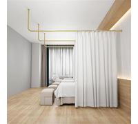 Divisorio per montaggio a parete, schermo medico privacy con asta a forma di L, tenda divisoria per salone di bellezza per ospedali, bagni, negozi di abbigliamento, massaggi