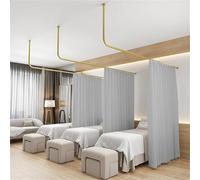 Divisorio per montaggio a parete, schermo medico privacy con asta a forma di L, tenda divisoria per salone di bellezza per ospedali, bagni, negozi di abbigliamento, massaggi
