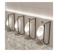 Divisorio per orinatoi, divisorio per la Privacy dell'orinatoio Maschile, divisorio per WC, divisorio per bagni pubblici/Hotel, estensore a Parete per spazi pubblici/bagni/Hotel (Colore: NER