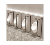 Divisorio per orinatoi, Pannello Divisorio in Vetro for Orinatoio 120x40cm Oro e Nero 1/2/3/4 PZ(Black,2PCS)
