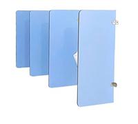 Divisorio per orinatoi Schermo Divisorio for Orinatoio In Legno Montato A Parete Multicolore In Diverse Dimensioni(Partition*4,90 * 40cm blue)