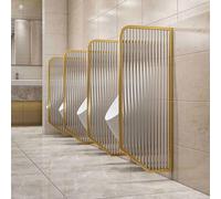 Divisorio per orinatoio color oro, divisorio per orinatoio, divisorio per bagno pubblico a parete di grandi dimensioni 120x40 cm, divisorio per la privacy in acciaio inox(1PACK)