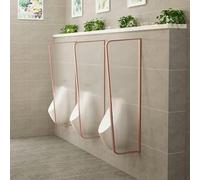 Divisorio per orinatoio con Telaio in Acciaio Inossidabile, divisorio la Privacy dell'orinatoio Maschile, WC, bagni pubblici Uomini, Hotel, Bar, ristoranti(Rose Gold,4PCS)